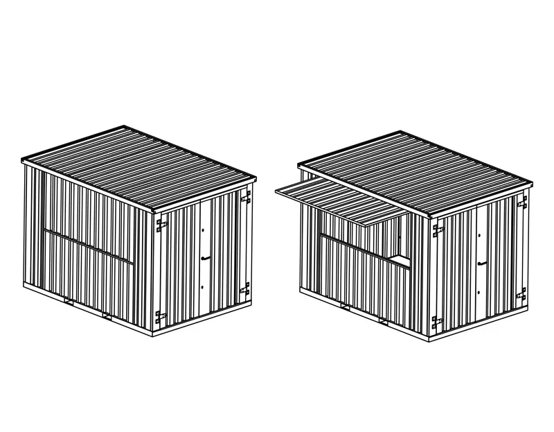 Contenedor de barra desmontable 4×2 XL RAL 9005 - Imagen 6