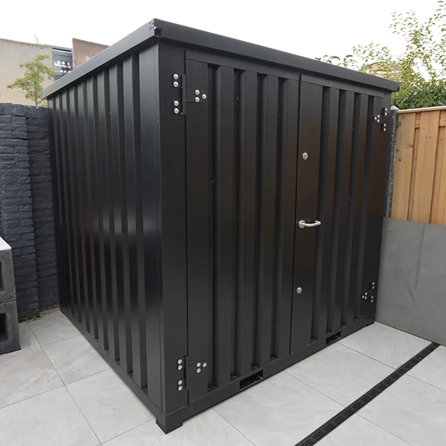Conteneur Démontable noir 2 x 2 mètres – avec double porte - Imagen 2