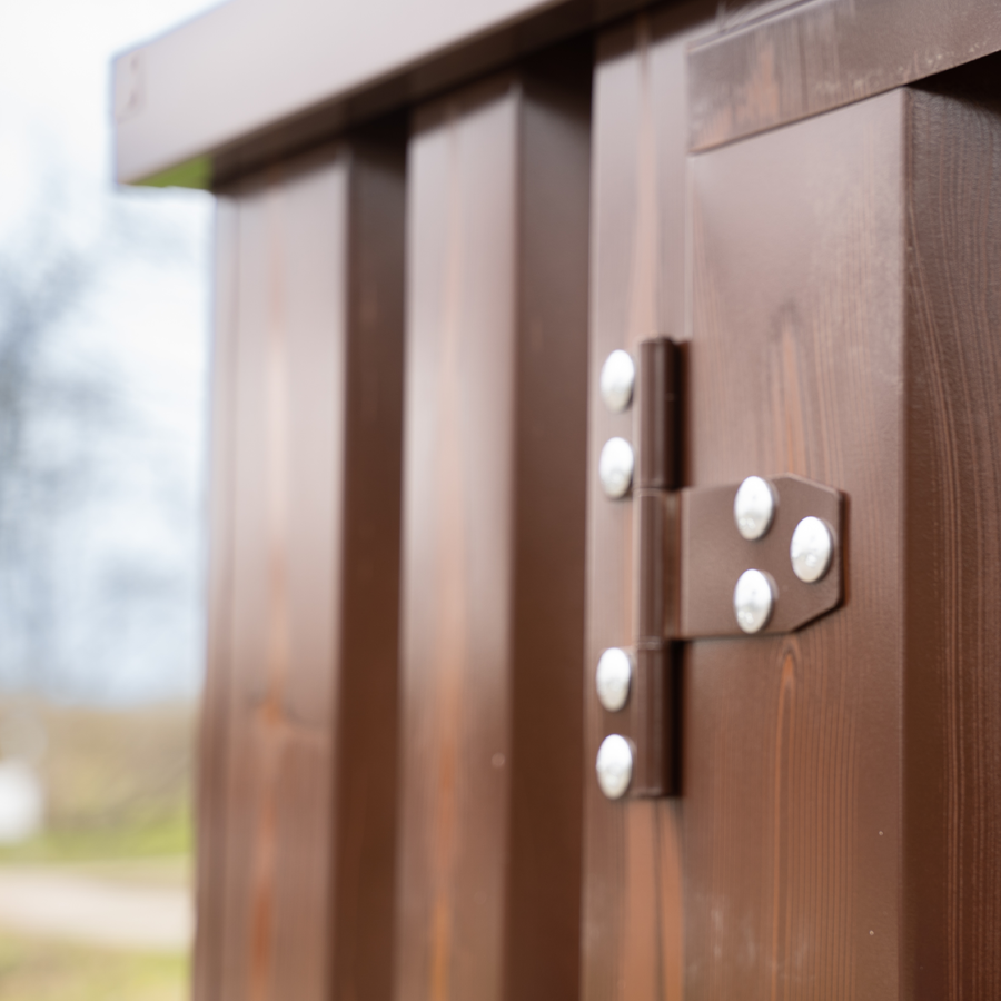 Contenedor de efecto madera de 3 x 2 metros, con puerta doble en el lado largo - Imagen 5