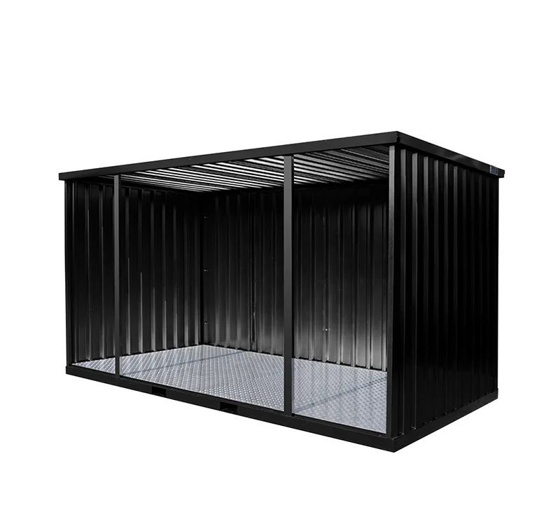 Contenedor desmontable abierto por el lado largo 4×2 metros RAL 9005 - Imagen 6