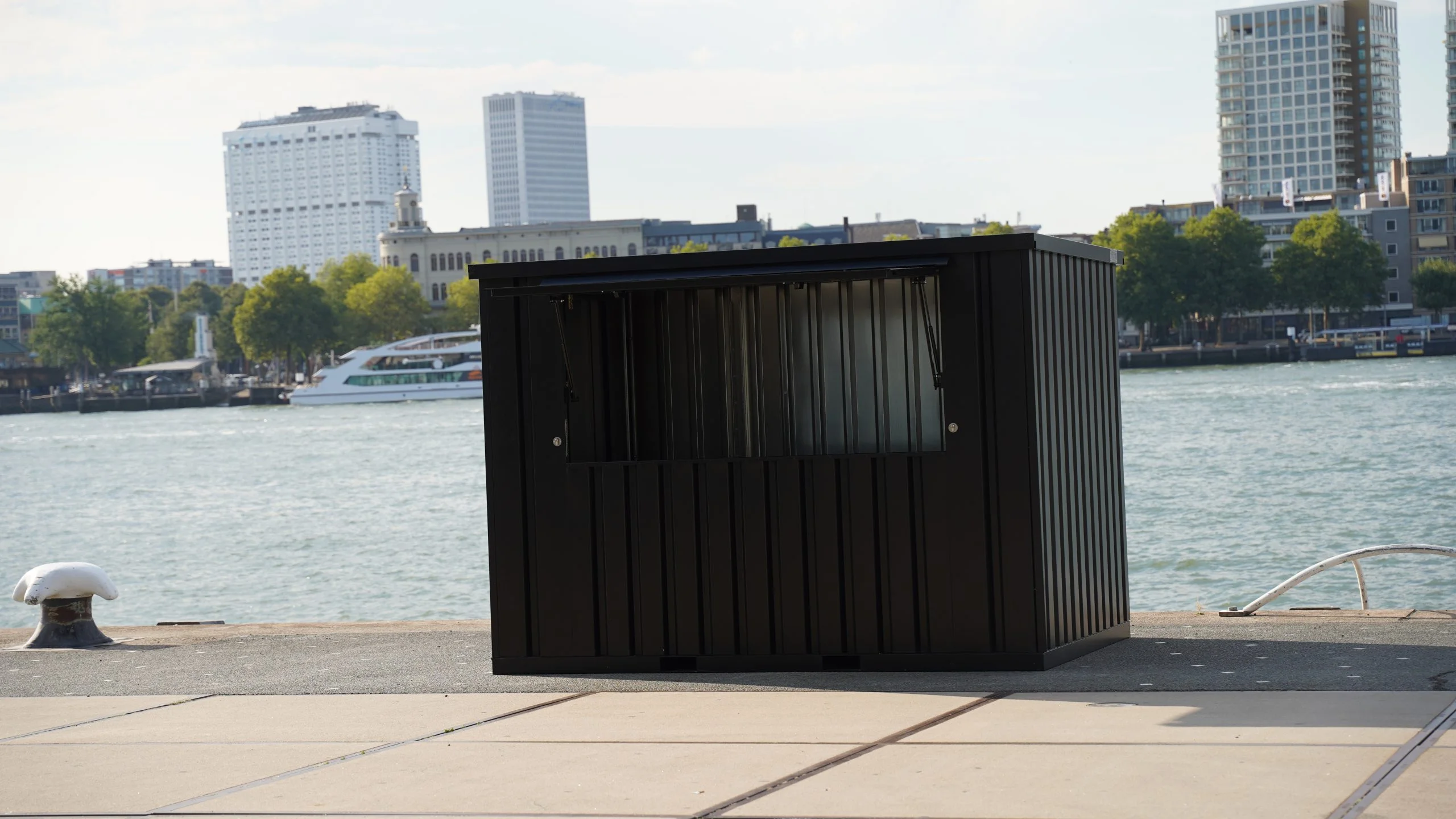 Contenedor de barra desmontable 3×2 XL RAL 9005 - Imagen 3