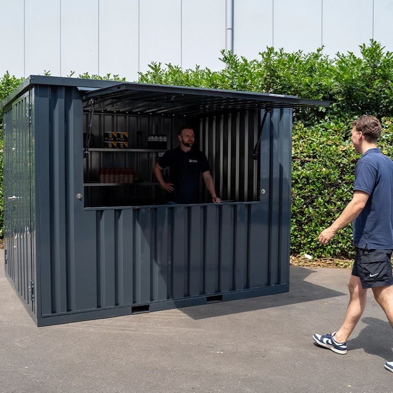 Contenedor de barra desmontable 3×2 XL RAL 7016 - Imagen 3